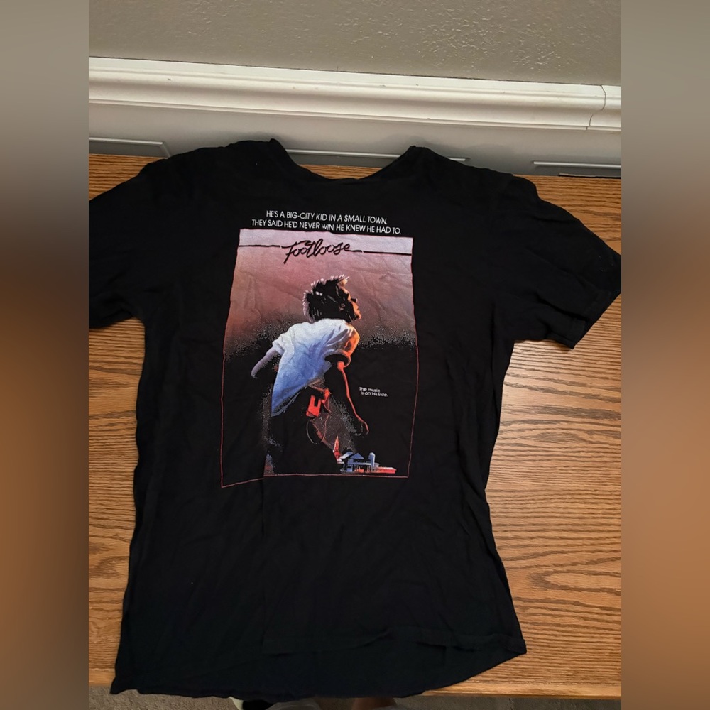 Black Footloose Graphic T-Shirt